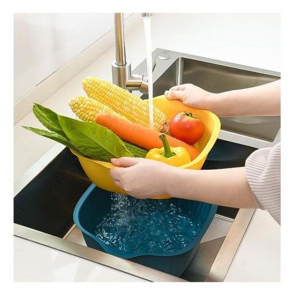 키밍 과일 야채 채반 물빠짐 설거지 식기 바구니 주방