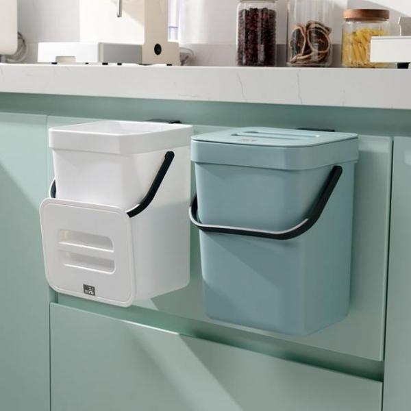 키밍 손잡이 분리수거함 공간활용 벽걸이 휴지통