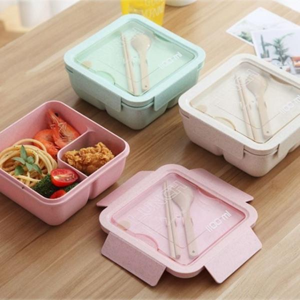 직장인 도시락 통 밀프랩 런치박스 정사각 1100ml