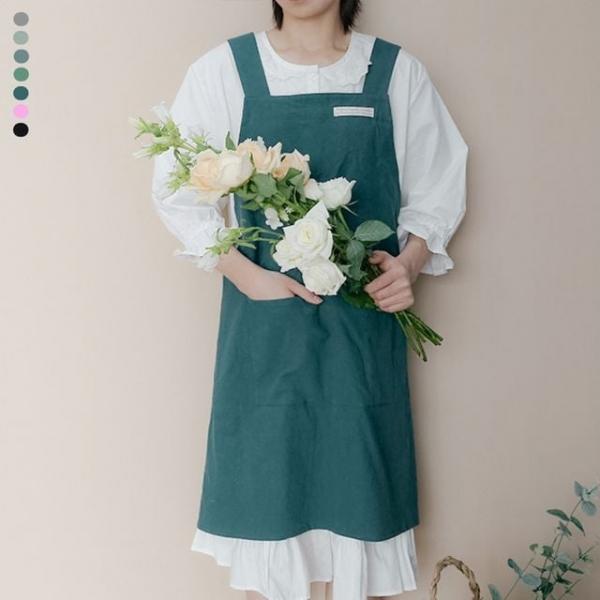 키밍 어린이집 앞치마 유치원 원피스형 솔리드 주방