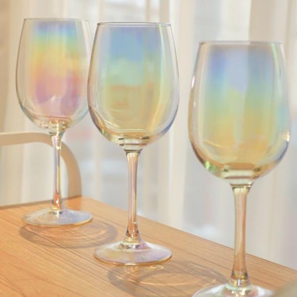 영롱한 플라즈마 빛 고급스러운 와인잔 3종 2P
