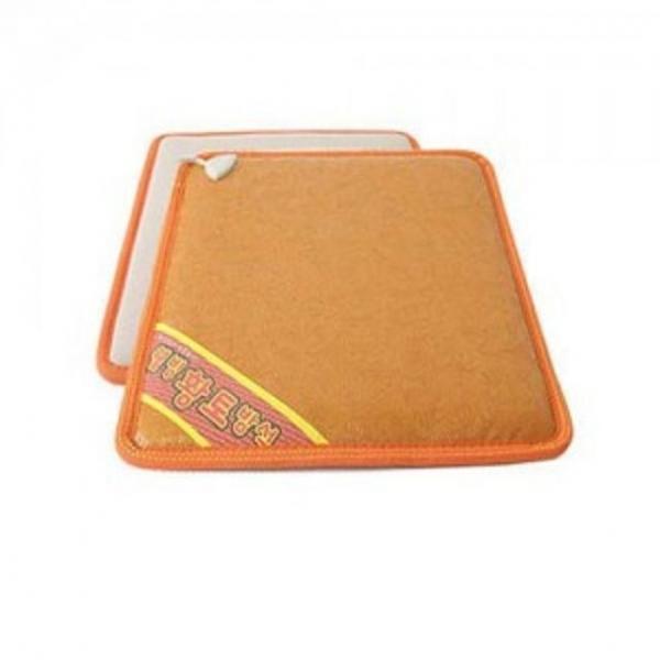 국산 전기 방석 황토 발열 매트 온열 쿠션 방석