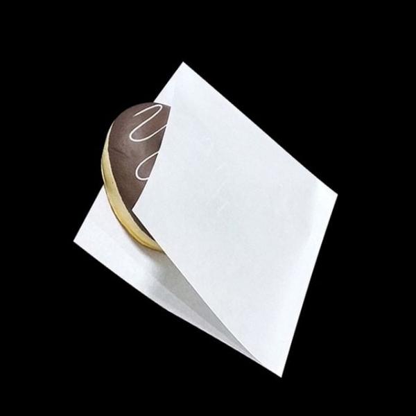 L형 화이트 도너츠 종이봉투 18X18cm 500매