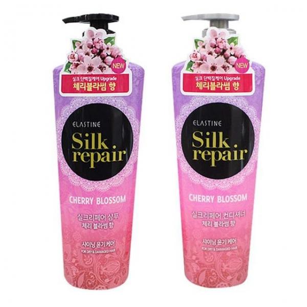 엘라스틴 샴푸 린스 550ml 벚꽃 머리 헤어 관리