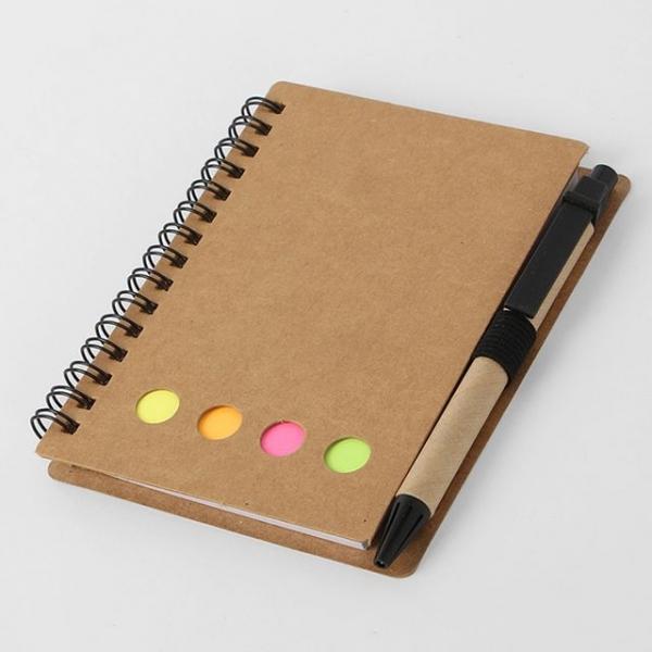 동그라미 볼펜 수첩 5개 메모지 메모장 스프링 포켓