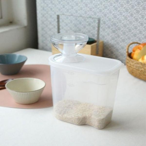 계량 쌀통 잡곡통 냉장고쌀통 쌀보관통 2kg 1P