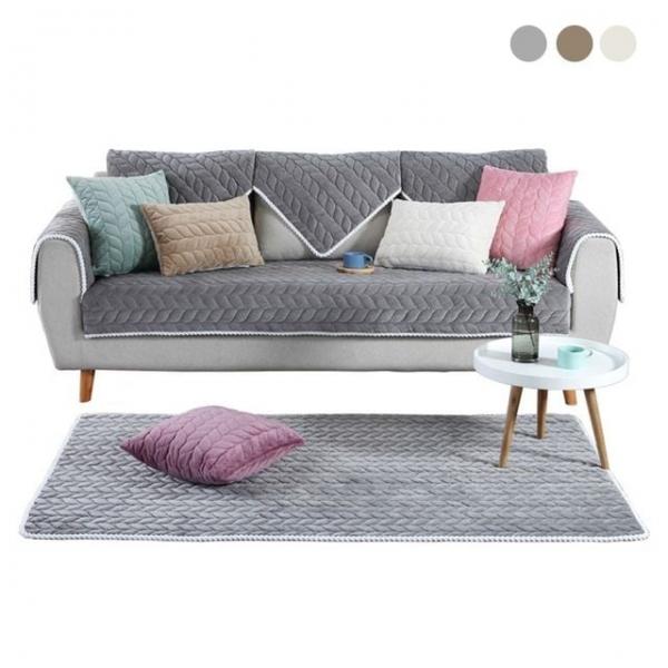 키밍 꽈배기 무늬 미끄럼방지 소파패드 3인용 4인용