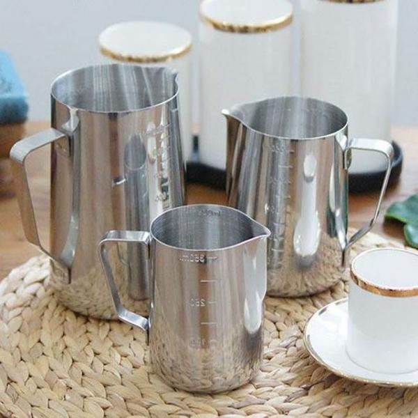 스팀피쳐 스텐 우유 밀크컵 소 1P 밀크저그 라떼아