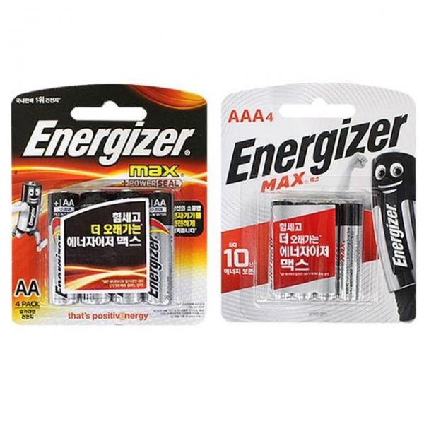 에너자이저 맥스 건전지 배터리 AA - AAA 4p
