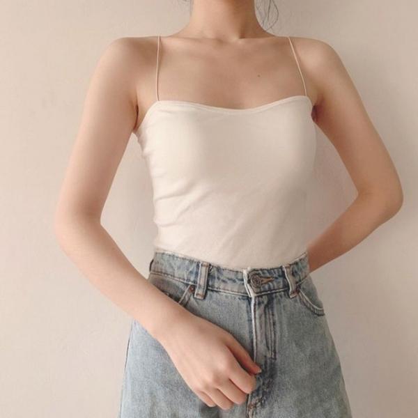 캡내장 초슬림끈 나시 이너탑 HH-Z21