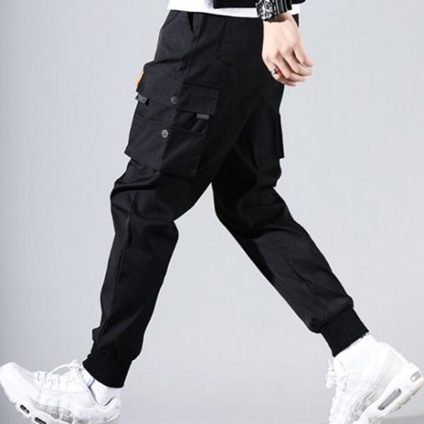 카고바지 조거팬츠 캐주얼바지 허리밴딩