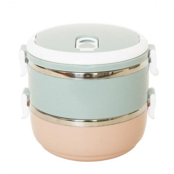 밀폐 런치박스 2단 1P 직장인 도시락통 피크닉 용기