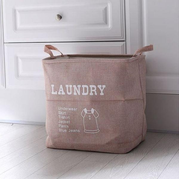 빨래 분리함 세탁통 빨래통 바구니 보관함 핑크