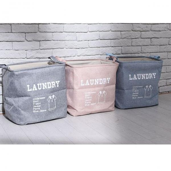 빨래 분리함 세탁통 빨래통 바구니 보관함 블루