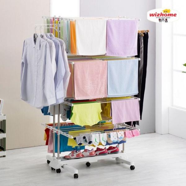 위즈홈_ 프리미엄 빨래건조대 8단 / 더블라인