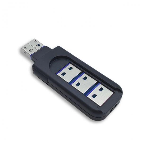USB 포트 잠금장치 A타입 커넥터 4개 포함 1세트 파랑