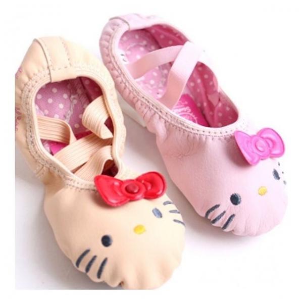 유아동어린이 페이스컷PU가죽 댄스화발레슈즈