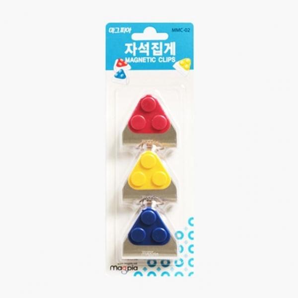 마그피아 자석집게 MMC-02 3개입 색상혼합