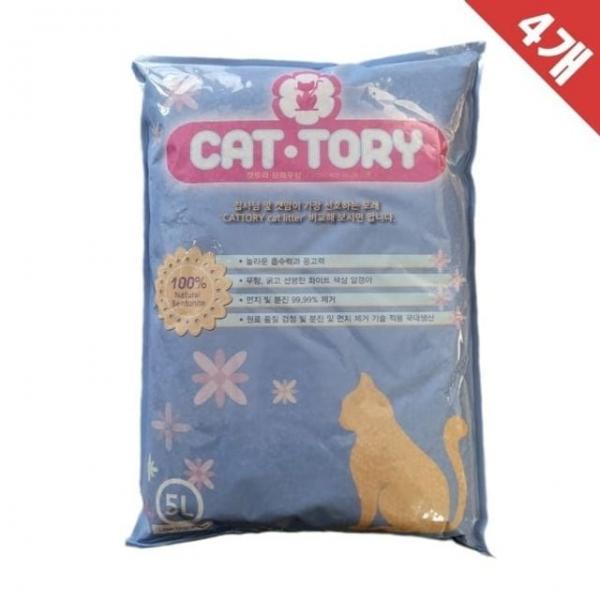 캣토리 고양이 모래 무향 5L x4