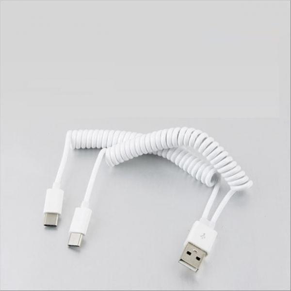 USB 3.1 Type C 스프링 Y 케이블 10cm USB 2.0 A to