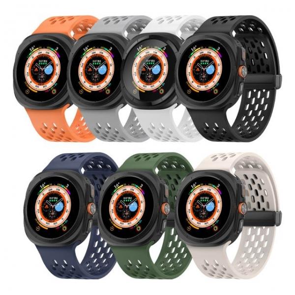 엔터콘 갤럭시워치울트라스트랩 도트 실리콘 자석