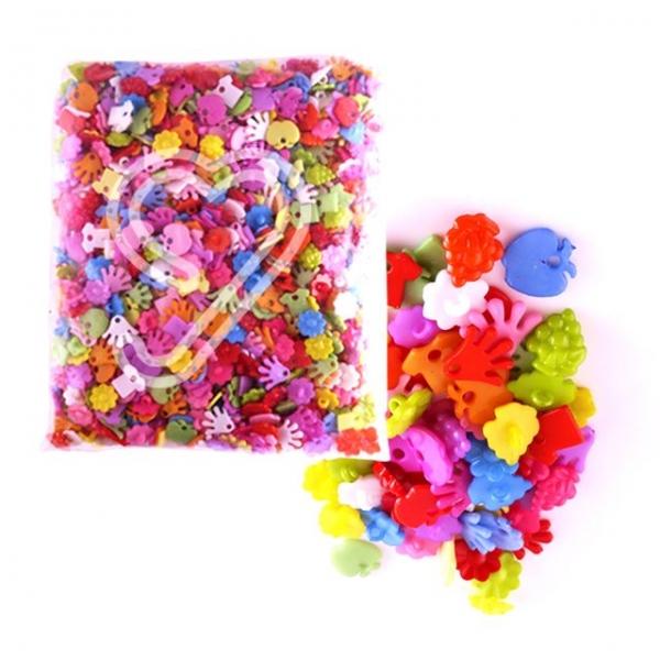 플라스틱단추 모양단추 장식단추 (대용량)-모양혼합