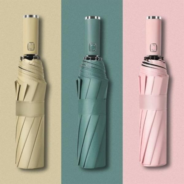 파스텔 10k 자동 3단 암막 우산 양산 인쇄가능