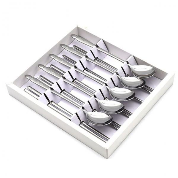 국산 스텐 수저세트 수복 숟가락 수저 젓가락 세트 5p