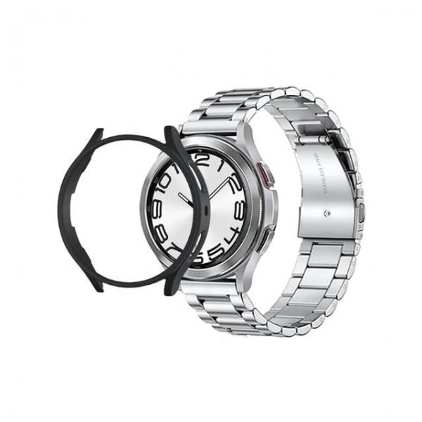 갤럭시워치6 클래식 47mm 하드 케이스+메탈 스트랩