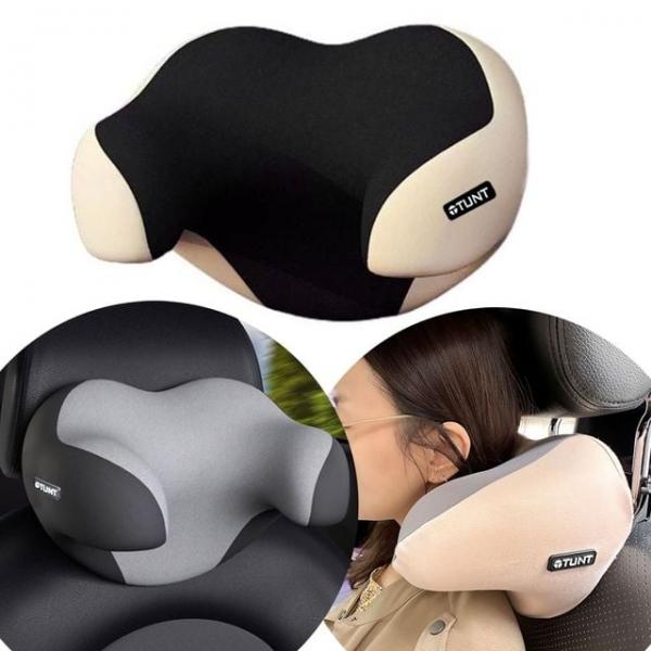 3D메모리폼 차량용목쿠션2개 자동차목베개