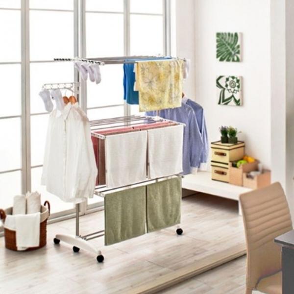 이동 접이식 빨래 건조대 고급형