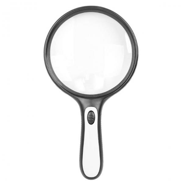 LED왕돋보기 고화질 고배율 125mm 손잡이형 돋보기