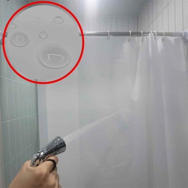 방수 비닐 샤워커튼 화이트 180x180 파티션 비닐커튼