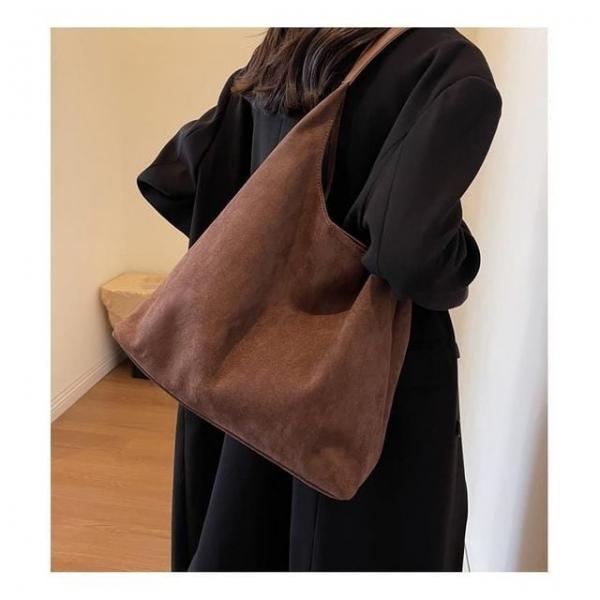 (소프트무드) 스웨이드 베이직 숄더백