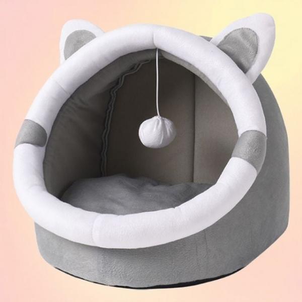 고양이집 숨숨집 따뜻 포근한 쿠션 침대 방석 동굴
