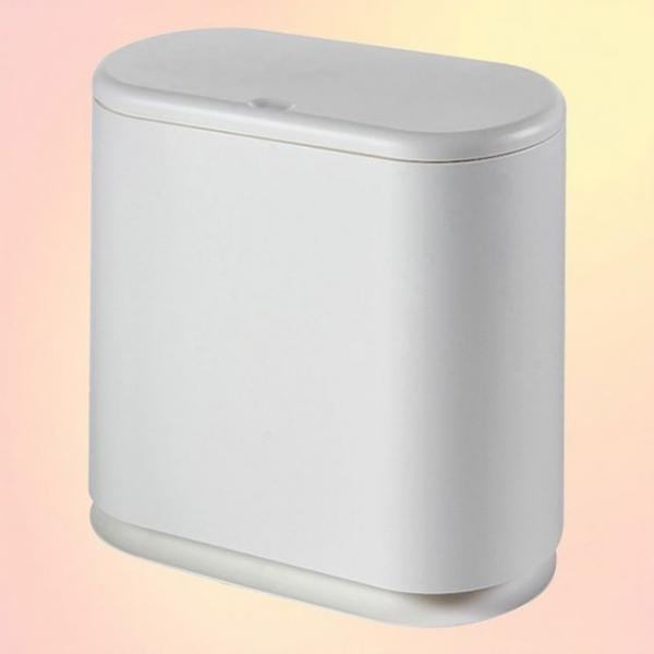 밀폐 휴지통 틈새공간 원터치 부드럽게 열리는 미니