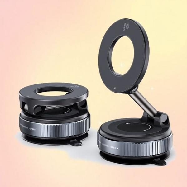 차량용 흡착식 자석 폰거치대 접이식 안정적 논슬립