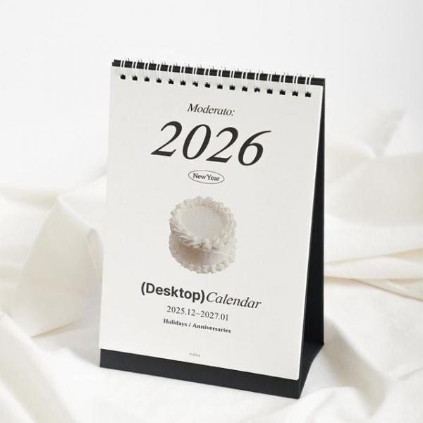플레플레 2026 모데라토 탁상 캘린더