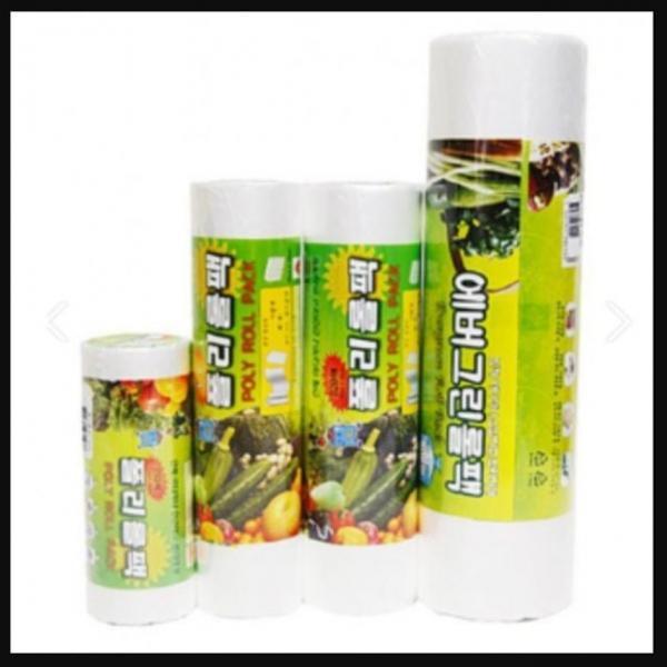 유젯 폴리롤백 위생장갑 여러 사이즈 조리용품 비닐팩 롤팩