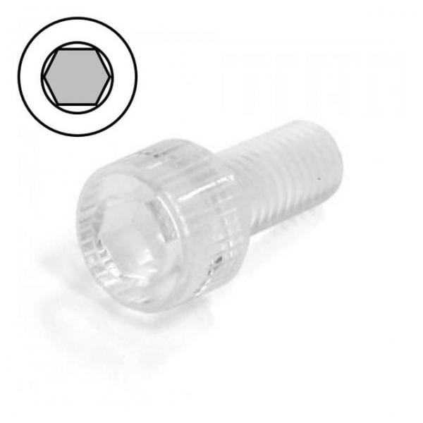 유두 렌치머리 볼트 PC 투명 M4x6mm 100개