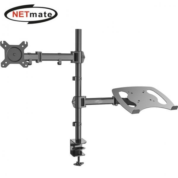 (Netmate) 13-27형 클램프형 노트북 모니터 듀얼 거치대