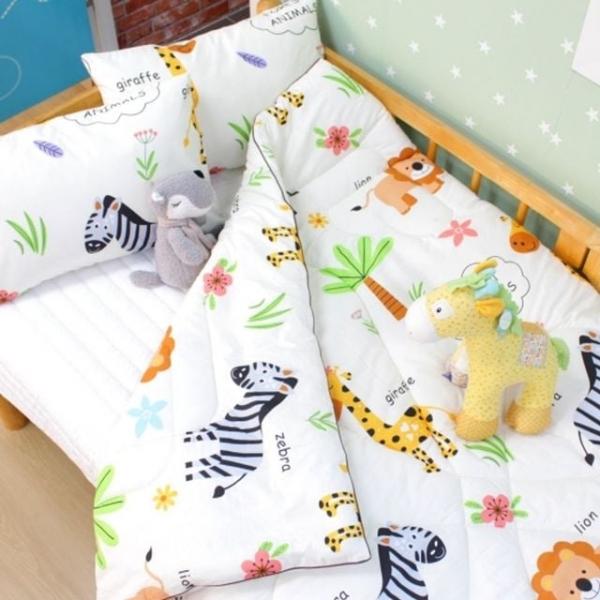 순면 100% 어린이 초등 학생 주니어 차렵 이불 동물 사파리