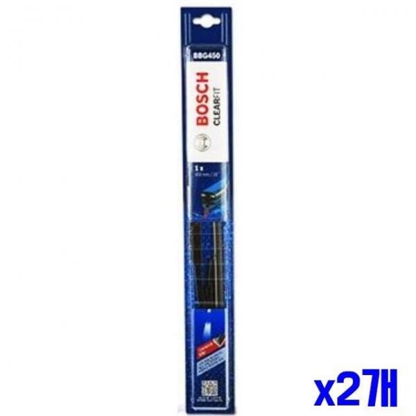 간편 장착 와이퍼 450mm x2개 윈도우브러쉬