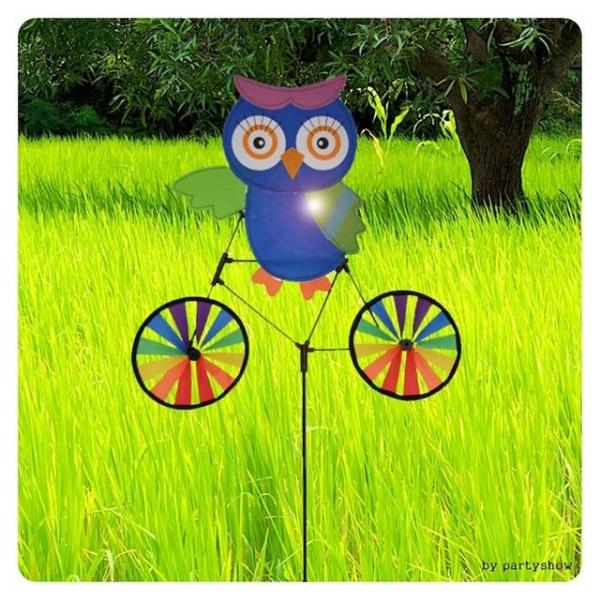 PWM - DK 정원용바람개비(자전거타는부엉이)