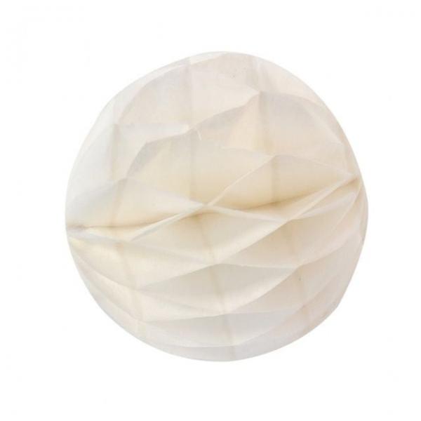 PWM - DK 페이퍼허니컴볼(6cm)아이보리 꽃볼 페이퍼