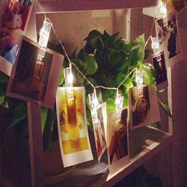 LED조명집게 사진 클립 조명 20등 3M RD 10987 LED 소품 인테리어 캠핑 무드등 장식 집게