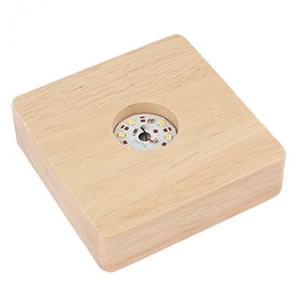 프라모델 LED 원목 베이스 조명 무드등 무선 (대) (YS056)