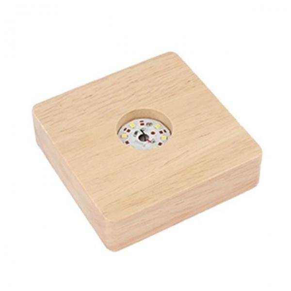 프라모델 LED 원목 베이스 조명 무드등 무선 (소) (YS057)