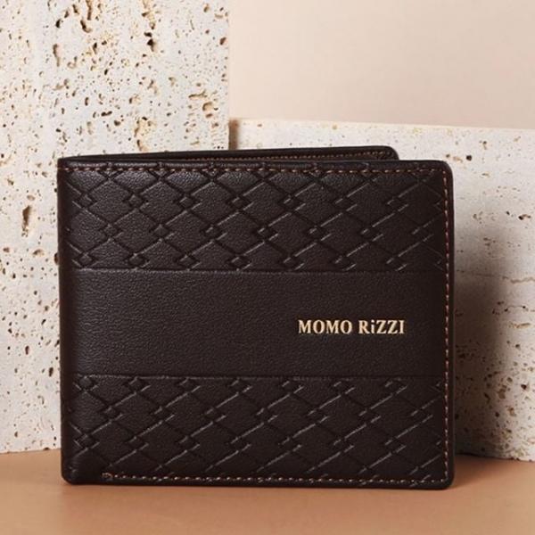 반지갑 지갑 아빠 생일 선물 패턴 명함 카드 브라운