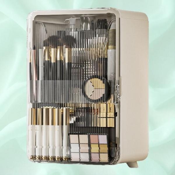 소품정리 화장품 책상정리 향수 뚜껑있는 브러쉬 정리대